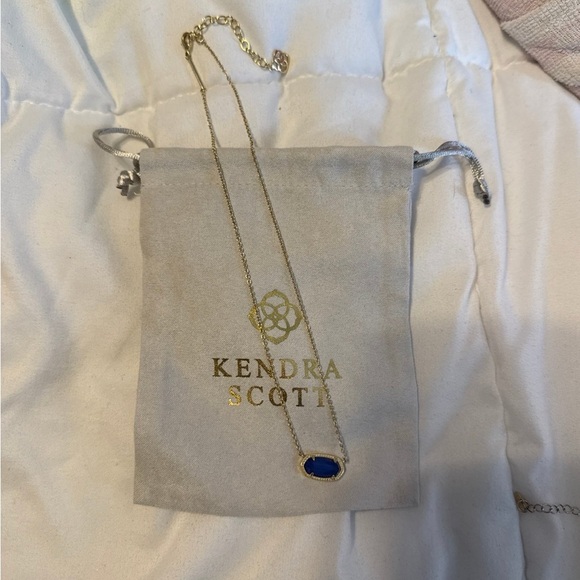 Kendra Scott Gold Necklace with Blue Pendant - Picture 1 of 1